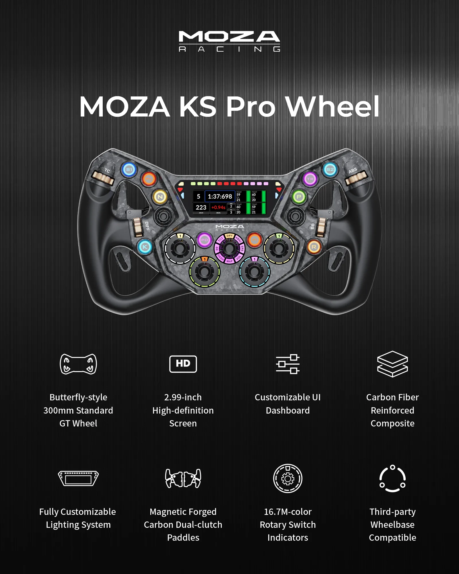 MOZA KS Pro volan - Слика 2